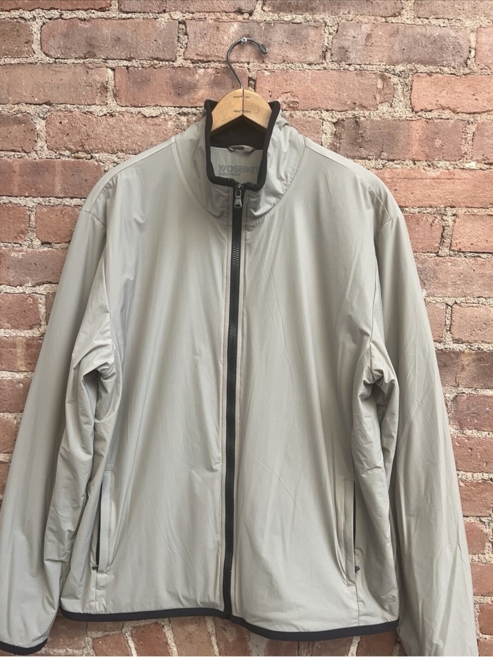 James Perse Mens Lightweight Puffer Jacket - Taupe Gray